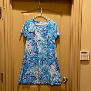 NWT Lilly Pulitzer Cody Dress in Bermuda Blue Fishful Thinking. Size M